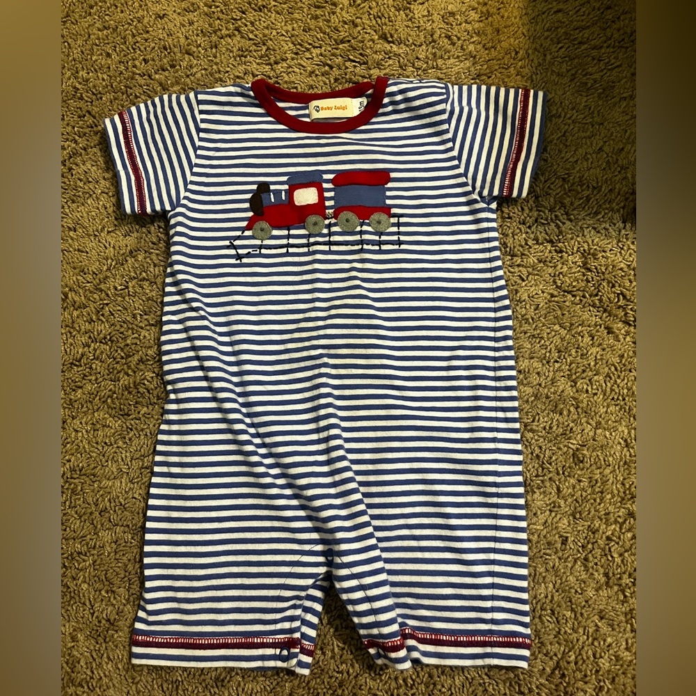 18m Baby Luigi train onesie